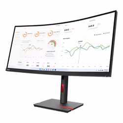 Lenovo ThinkVision T34w-30 LED display 86.4 cm (34") 3440 x 1440 pixels Wide Quad HD Black - Additional view 4