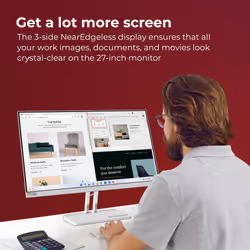 Lenovo L27e-40 27" FHD Monitor, Cloud Grey