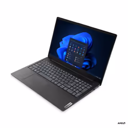 Lenovo V15 AMD Ryzen™ 3 7320U Laptop 39.6 cm (15.6") Full HD 8 GB LPDDR5-SDRAM 256 GB SSD Wi-Fi 5 (802.11ac) FreeDOS Italian Black
