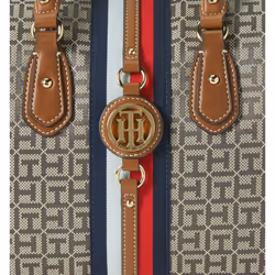 Tommy Hilfiger Jaden Satchel Crossbody Bag  Dark Chocolate