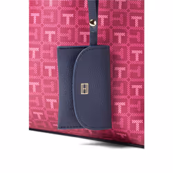Tommy Hilfiger Kennedy II Flap Backpack w/Hangoff-Coated Square Monogr