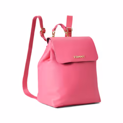 Tommy Hilfiger Kendall II Flap Backpack-Saffiano PVC Party Pink One Si