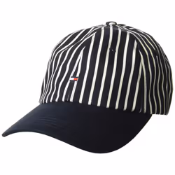 Tommy Hilfiger Men's Cotton Logo Adjustable Baseball Cap Hilfiger Nav