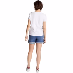 Tommy Hilfiger Women's Regular Fit Embroidered Tommy Logo Crew-Neck T-