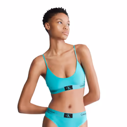 Calvin Klein Women's 1996 Cotton Unlined Bralette  Fresh Peppermint  L
