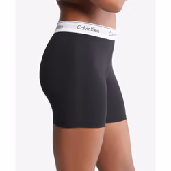 Calvin Klein Womens Modern Cotton Boxer Brief  Black XSmall