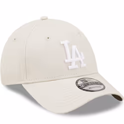 New Era Los Angeles Dodgers League Essentials 9FORTY Adjustable Cap Hat - Beige