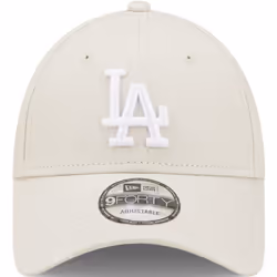 New Era Los Angeles Dodgers League Essentials 9FORTY Adjustable Cap Hat - Beige