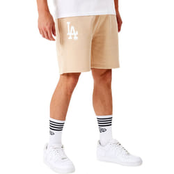 New Era Los Angeles Dodgers League Essentials Jogger Sweat Shorts - Light Beige - XL, Light Beige