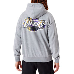 New Era Mens Los Angeles Lakers Infill Team Logo Oversized Hoodie - Black - L, Black