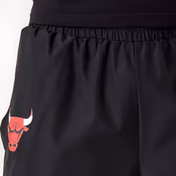 New Era Mens Chicago Bulls All Over Pattern Panel Joggers Track Pants - Black - L, Black