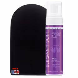 Self Tanner Mousse with Mitt Violet Dark Fake Tan Sunless Foam Flawless Purple Sunless Tanner Vegan Sunless Tanning Foam ...