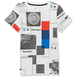 PUMA Kids' BMW M Motorsport Graphic T-Shirt  White  Large