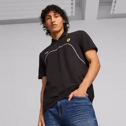 PUMA Men's Standard Ferrari Race Polo  Black AH23  Small