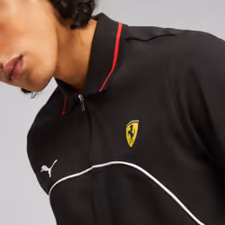 PUMA Men's Standard Ferrari Race Polo  Black AH23  Small