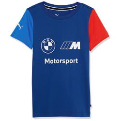 PUMA BMW M Motorsports Kids Essentials Logo Tee  PRO Blue-M Color  Large
