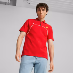 PUMA Men's Standard Ferrari Race Polo  Rosso Corsa AH23  Small