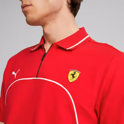 PUMA Men's Standard Ferrari Race Polo  Rosso Corsa AH23  Small