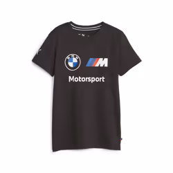 PUMA BMW M Motorsports Kids Essentials Logo Tee Black FH23 Small