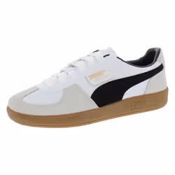 PUMA Palermo Unisex Sneakers  White-Vapor Gray-Gum  11 US Women/9.5 US Men