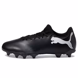 PUMA Men's Future 7 Play Firm Artifical Ground Sneaker  Black White  1
