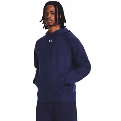Under Armour Men's Rival Fleece Hoodie  (410) Midnight Navy / / White