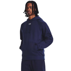 Under Armour Men's Rival Fleece Hoodie  (410) Midnight Navy / / White