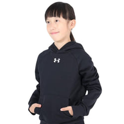 Under Armour Boys Rival Fleece Hoodie  (001) Black / / White  Medium