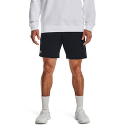 Under Armour Men's Rival Fleece Shorts  (001) Black / / White  Large