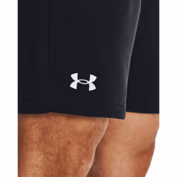 Under Armour Men's Rival Fleece Shorts  (001) Black / / White  Large