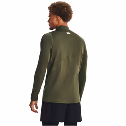 Under Armour Men's ColdGear Armour Fitted Mock  390 Marine OD Green / / Black  Medium