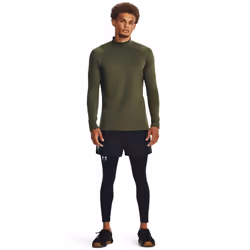 Under Armour Men's ColdGear Armour Fitted Mock  390 Marine OD Green / / Black  Medium