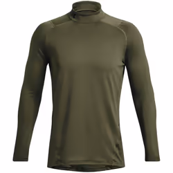 Under Armour Men's ColdGear Armour Fitted Mock 390 Marine OD Green / / Black 3X-Large Tall
