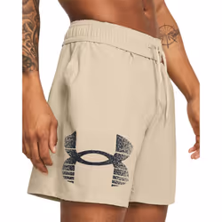 Under Armour Men's Woven Graphic Shorts  (289) Khaki Base / / Black  4