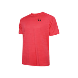 UNDER ARMOUR TECH TEXTURED T SHIRT RED/BLACK - XL