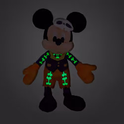 Disney Store Official Mickey Mouse Glow-in-The-Dark Halloween 2023 Plush - Medium 15 inch - Exclusive Festive Edition - Spooky Nighttime Companion for