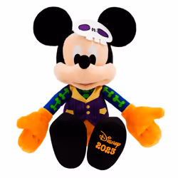 Disney Store Official Mickey Mouse Glow-in-The-Dark Halloween 2023 Plush - Medium 15 inch - Exclusive Festive Edition - Spooky Nighttime Companion for