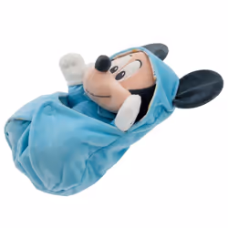 Disney Store Official Babies Collection: Mickey Mouse Plush in Swaddle with Detailed Plush Features - Official Soft Toy - Stuffed Animals for Babies -