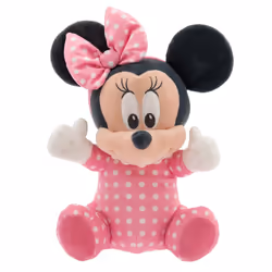 Disney Store Official Babies Collection: Minnie Mouse Plush in Swaddle with Detailed Plush Features - Official Soft Toy - Stuffed Animals for Babies -