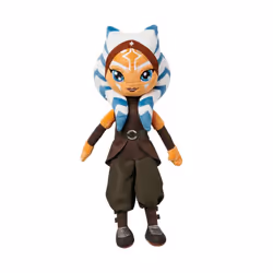 Disney Store Official Princess Plush Doll (Ahsoka from Star Wars: Ahsoka) Medium 14 Inches Princess Dolls with Embroidered F ...