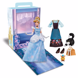 Disney Store Official Princess Story Doll (Cinderella) 11 Inches  Includes Coloring Book and Additional Dress  Princess Doll  ...