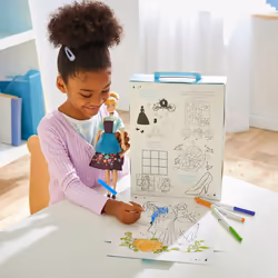 Disney Store Official Princess Story Doll (Cinderella) 11 Inches  Includes Coloring Book and Additional Dress  Princess Doll in Classic Outf