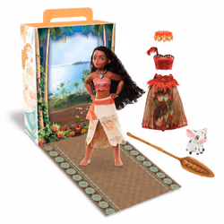 Disney Store Official Princess Story Doll (Moana) 11 Inches  Includes Coloring Book and Additional Dress  Princess Doll in Cl ...