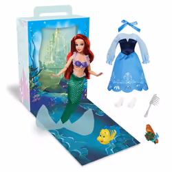 Disney Store Official Ariel Story Doll The Little Mermaid 11 Inch Fully Posable Toy in Glittering Outfit - Suitable for Ag ...