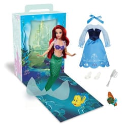 Disney Store Official Ariel Story Doll  The Little Mermaid  11 Inch  Fully Posable Toy in Glittering Outfit - Suitable for Ages 3+ Toy Figure  Gifts f