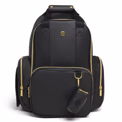 Huggies Sunshine Pack Diaper Backpack  Black Leather  One Size