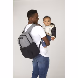 Huggies Day Pack Diaper Backpack  Black/Solid  One Size