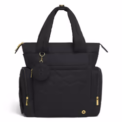 Huggies Cozy Hugpack Tote Diaper Bag Black Quilted