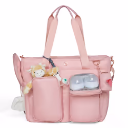 Huggies Carry All Weekender Tote Diaper Bag Bridal Rose
