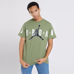 Nike Jordan Air Stretch T Shirt Mens Sports Tee - Olive, S